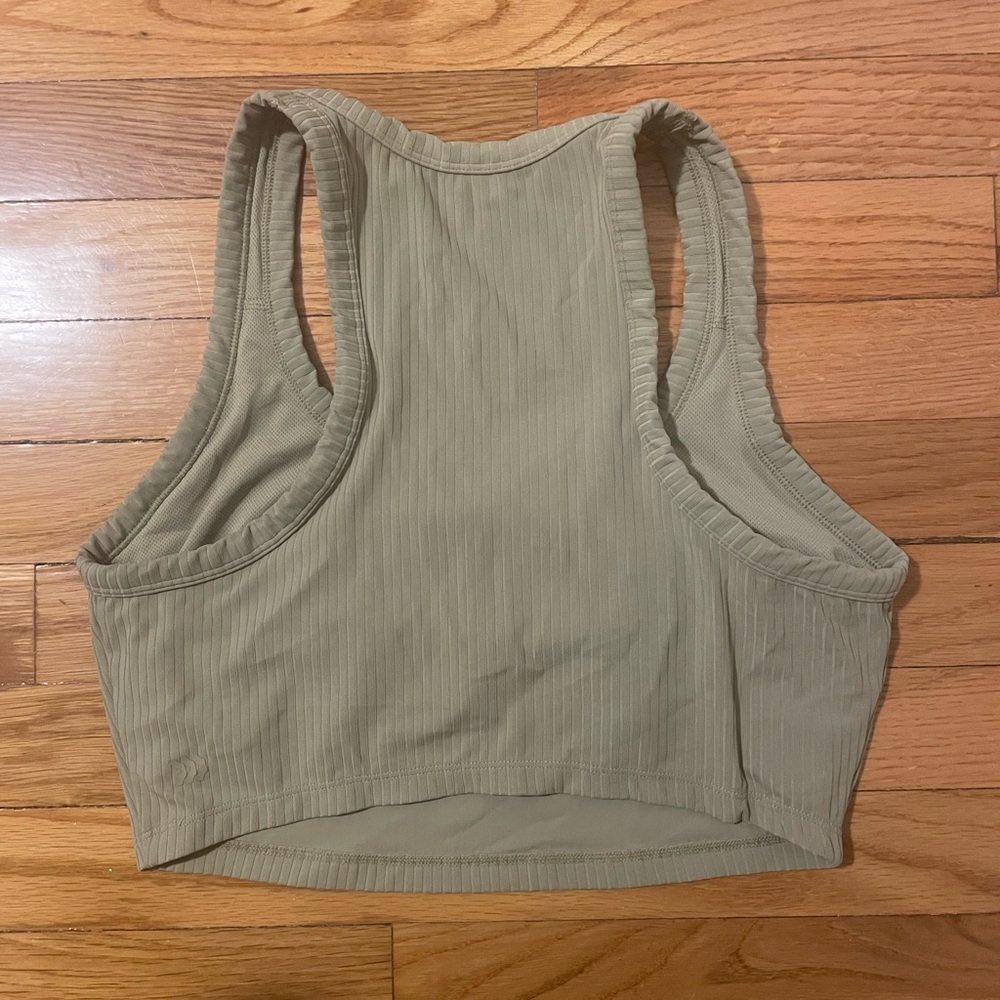Target Beige Ribbed Tank Top - Picture 2 of 2